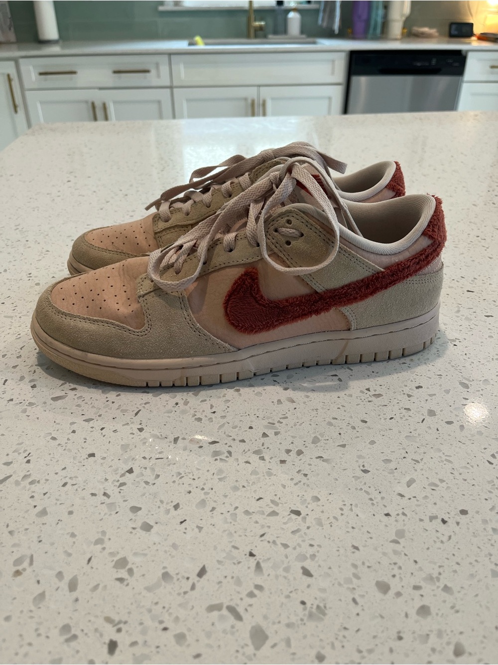 Nike Nike Dunk Low Terry Swoosh Sz 10W - Picture 3 of 10
